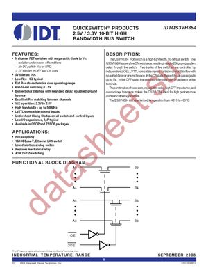 QS3VH384PAG datasheet  